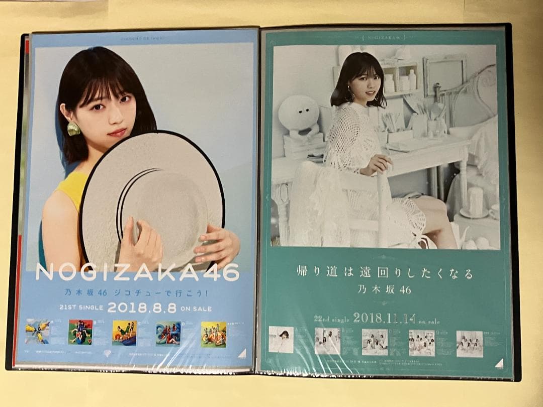 西野七瀬 シングル B2ポスター 22枚セット コンプ ファイル付 乃木坂46