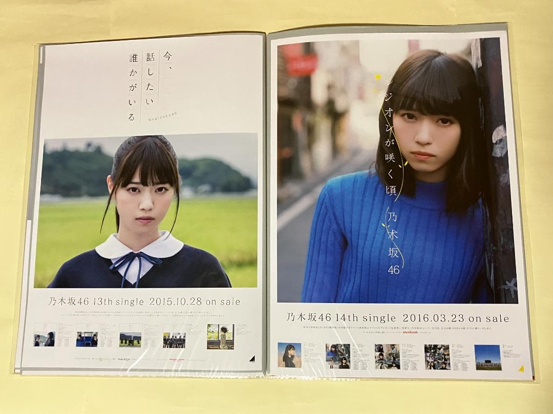 西野七瀬 シングル B2ポスター 22枚セット コンプ ファイル付 乃木坂46