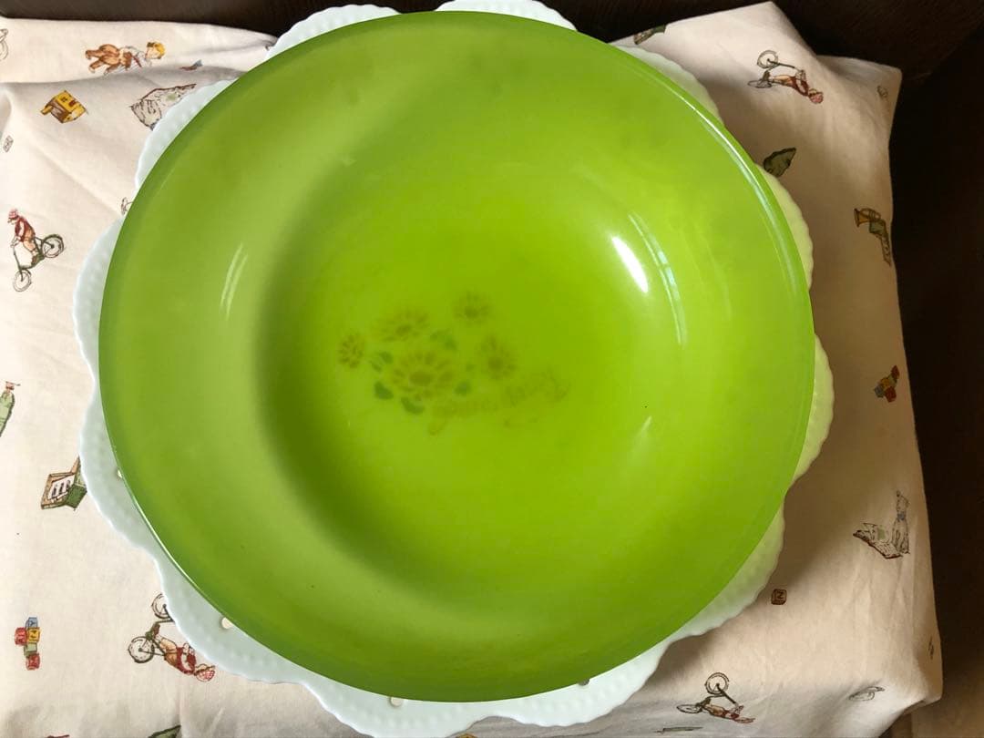 レア品　マニー　デイジーシリーズ　ガラスボウル&大皿