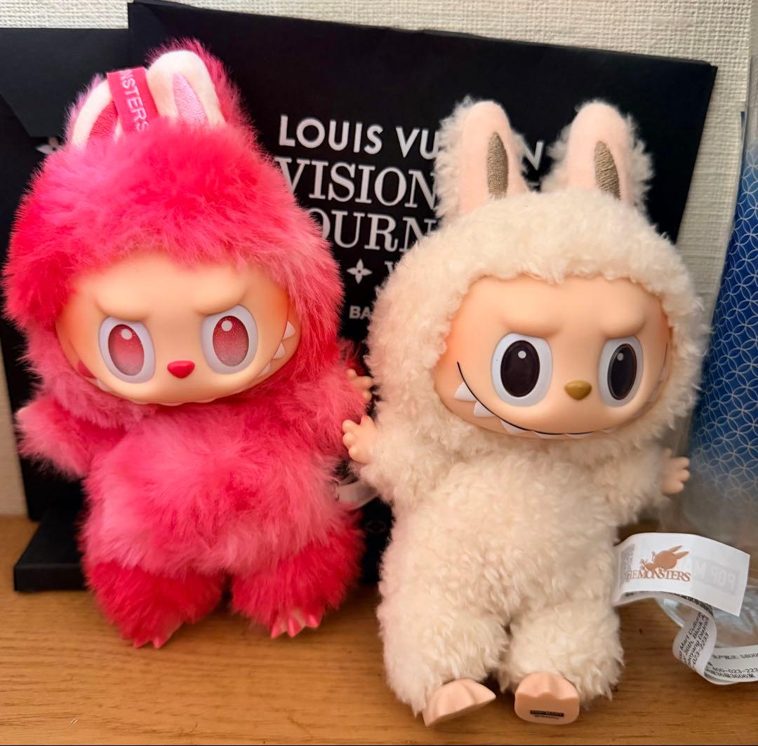 Labubu らぶぶ 正規品 バンコク限定 2体セット ピンク ホワイト