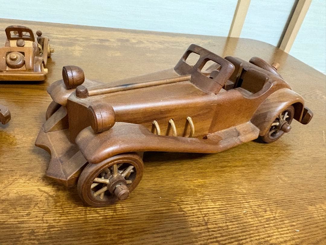 木製ミニカー 6台セット ハンドメイド風 インテリア ナチュラル