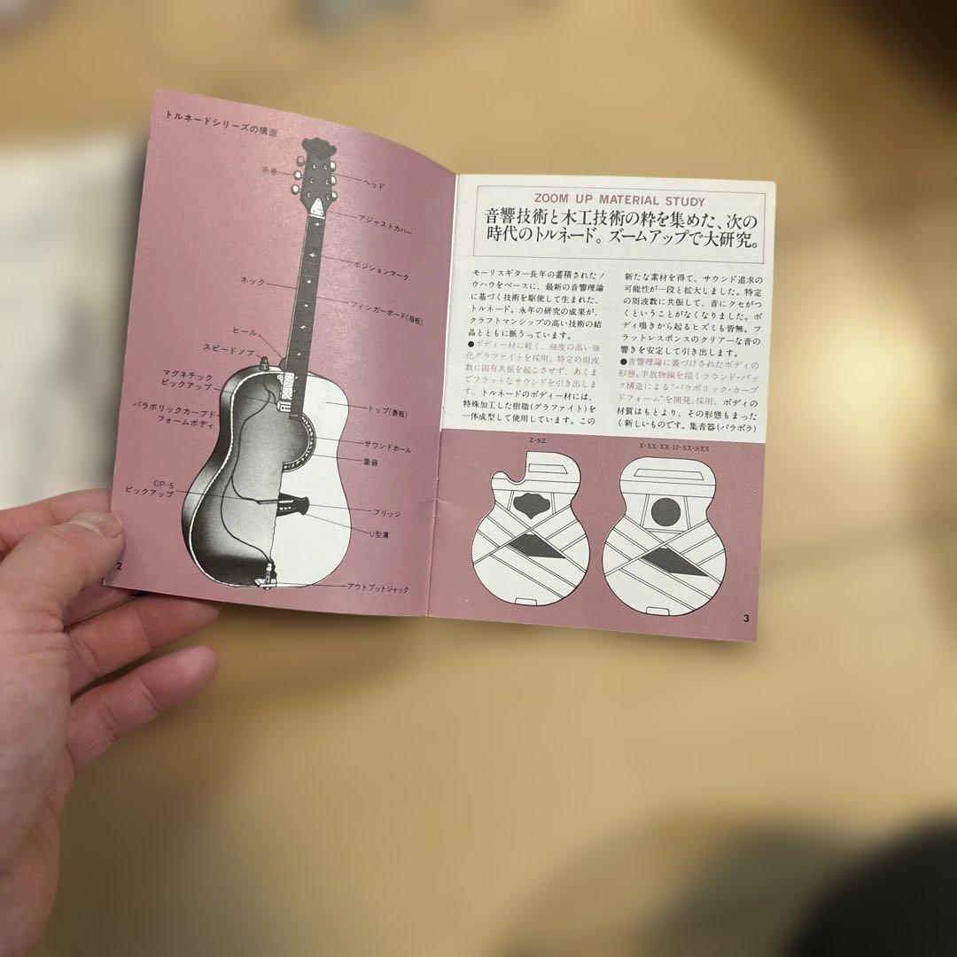 Morris Tornado XX純正ハードケース(鍵)当時の取扱説明書