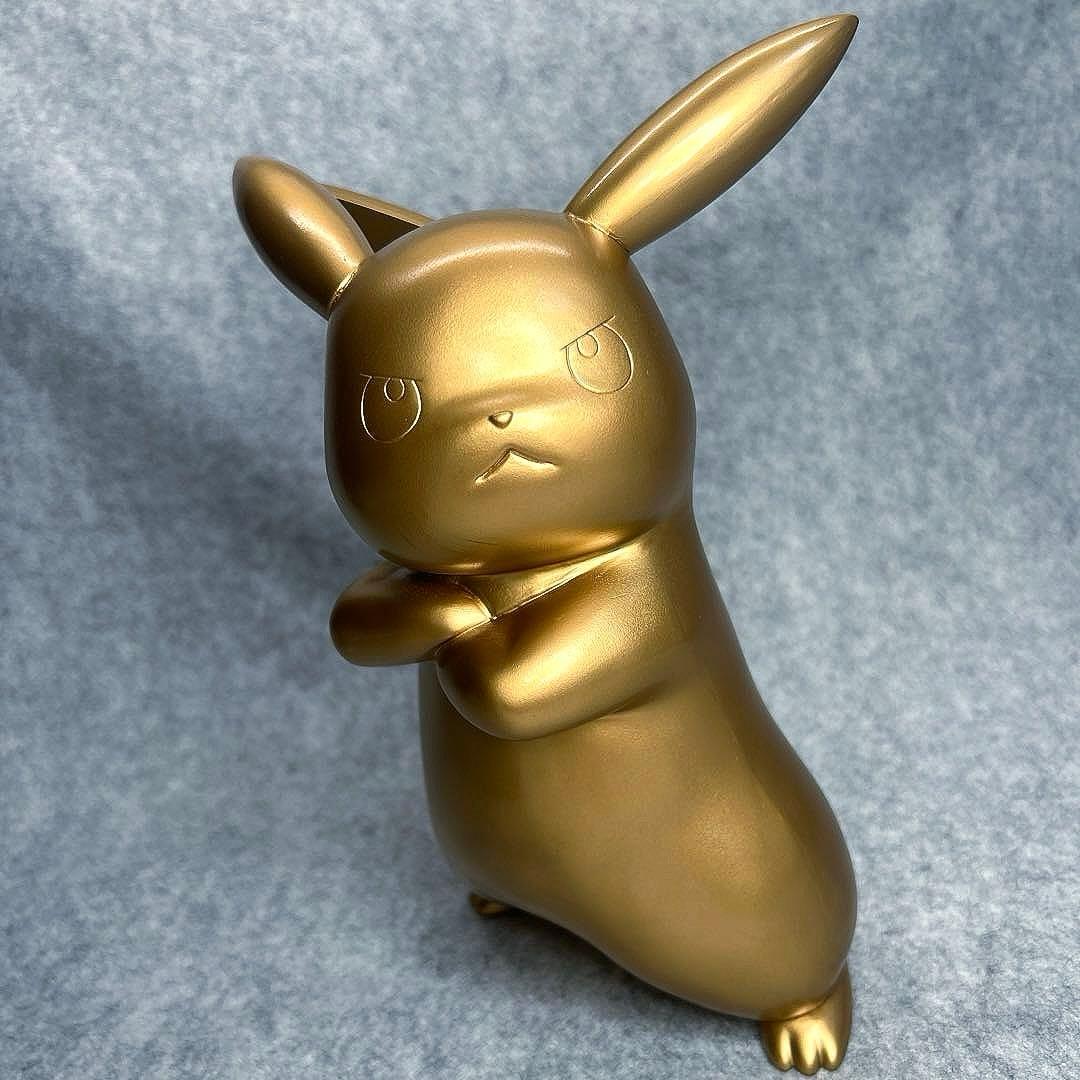 ピカチュウ リペイント フィギュア 一番くじ ポッ拳 幸福の黄金ver. 招猫