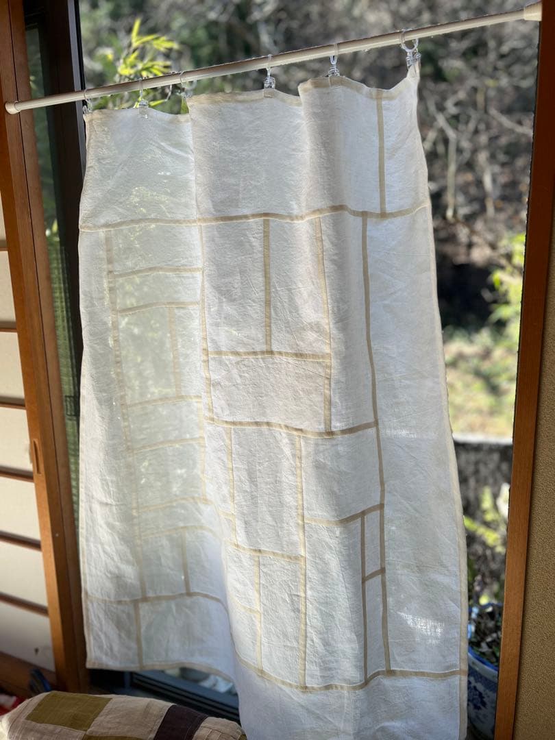 「スノーホワイト」麻ポジャギ