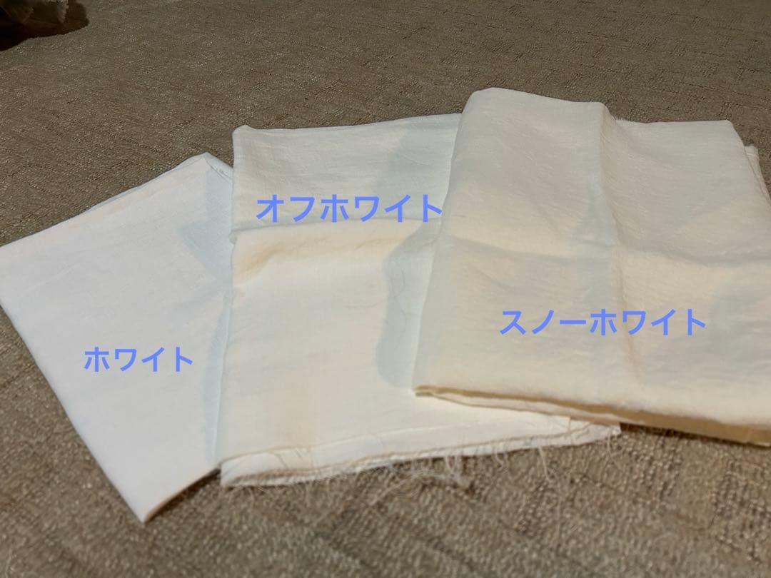 「スノーホワイト」麻ポジャギ