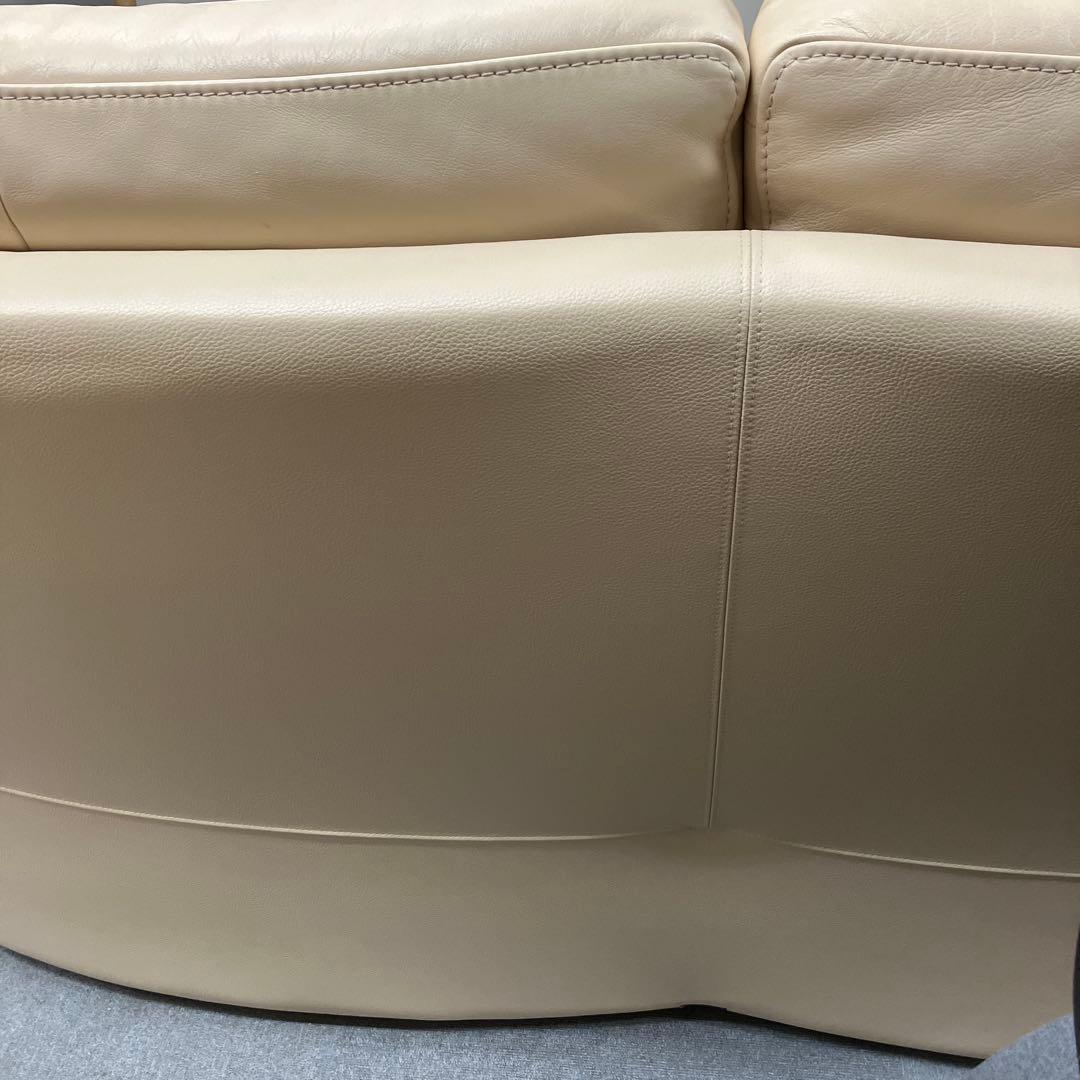 【ゆみ】カリモク 2人掛けソファ レザー2P 2.5P ZT73 ベージュ