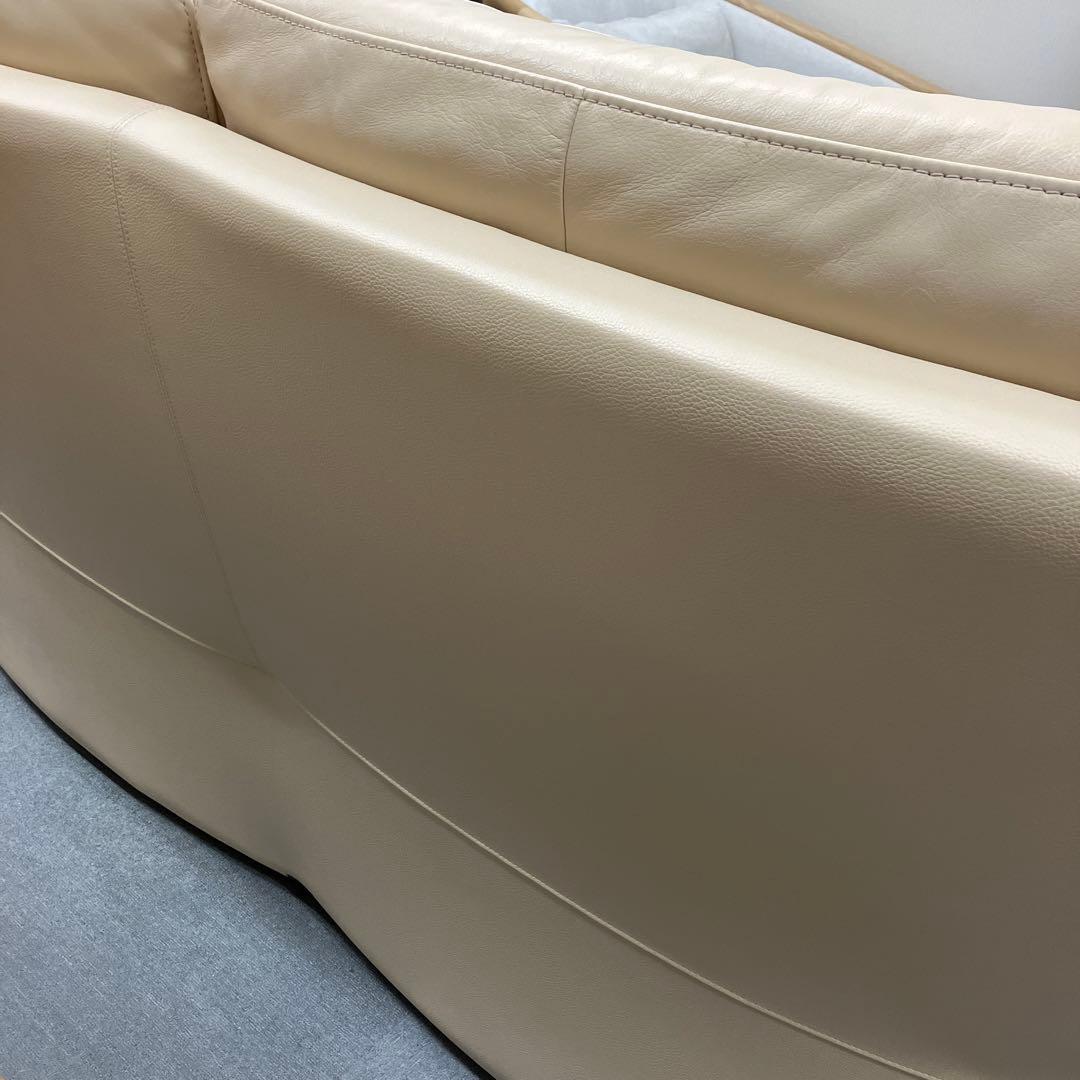 【ゆみ】カリモク 2人掛けソファ レザー2P 2.5P ZT73 ベージュ