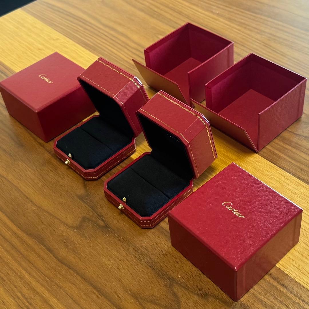 Cartier カルティエ 【美品】 リングケース + 外箱　各2個