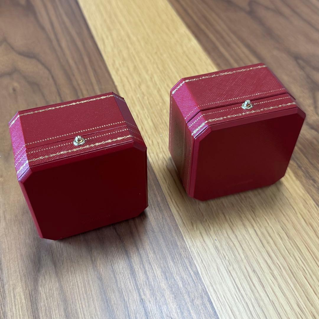 Cartier カルティエ 【美品】 リングケース + 外箱　各2個
