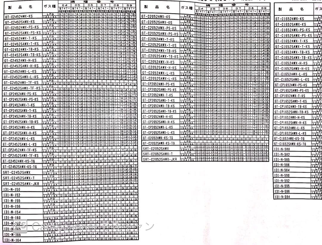 ノーリツ給湯器（GT-C52系）基板＋ファンエラー610、901、902、900