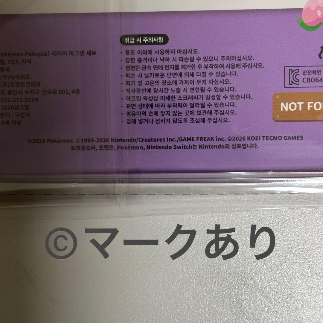【週末限定価格】ぽこあポケモン　韓国　予約特典　アクリルマグネットセット