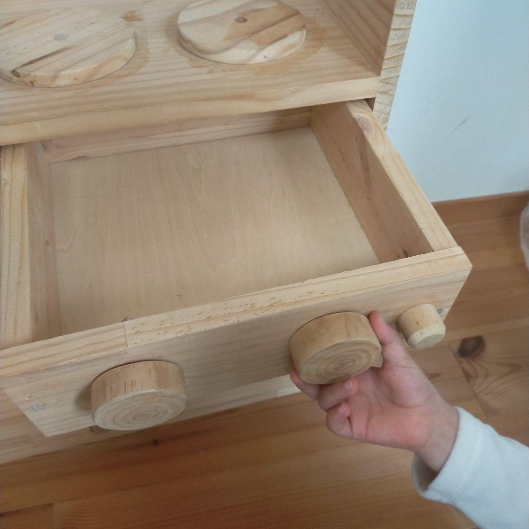 ママごとキッチン　ままごとキッチン　ママゴトキッチン　diy 　手作り　木製