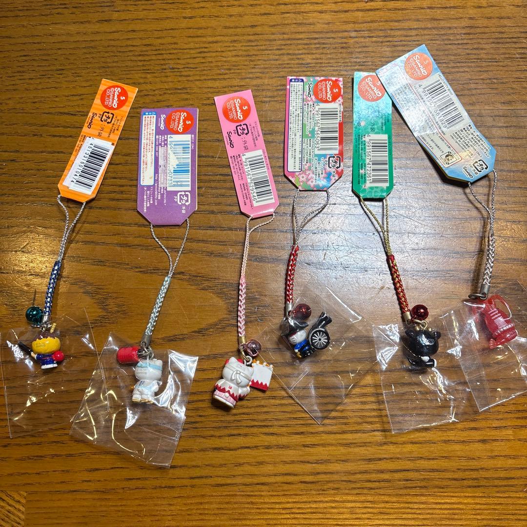 ご当地キティ　近畿地方　根付け　ハローキティ ストラップ6点セット