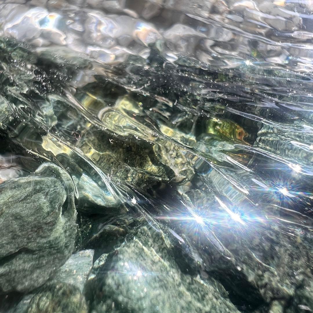 【レジンアート】波紋アート／せせらぎ／15cmスクエア／枠なし