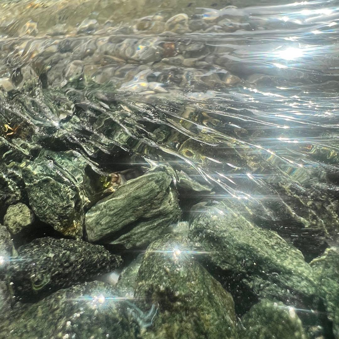 【レジンアート】波紋アート／せせらぎ／15cmスクエア／枠なし