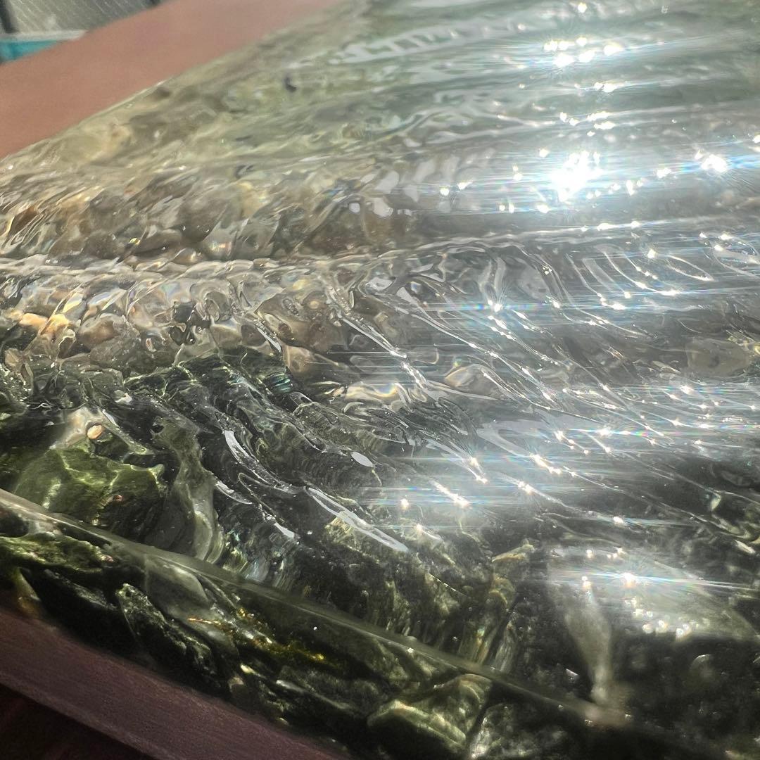 【レジンアート】波紋アート／せせらぎ／15cmスクエア／枠なし