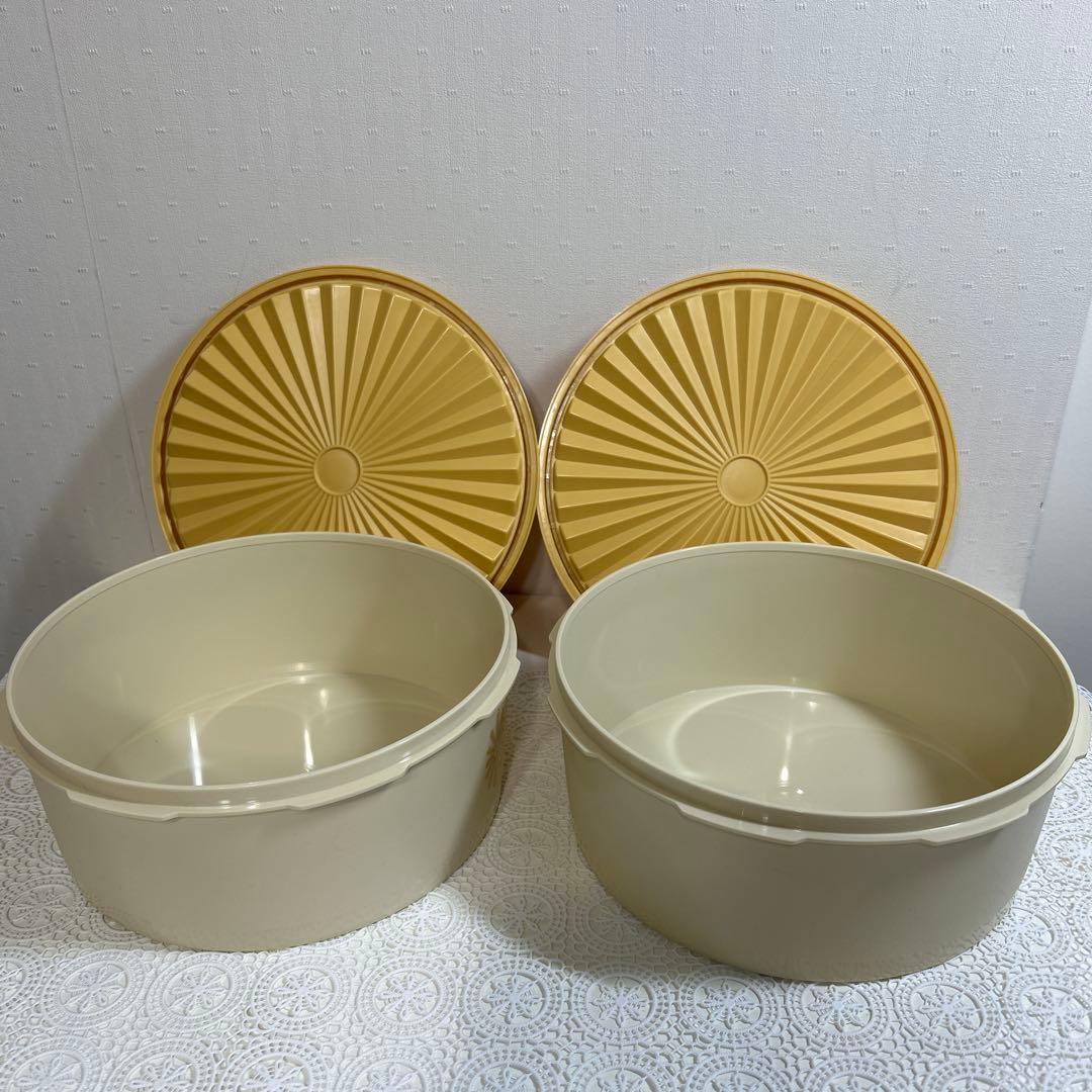 TUPPERWARE＊マキシデコレーター・保存容器・大容量・2個