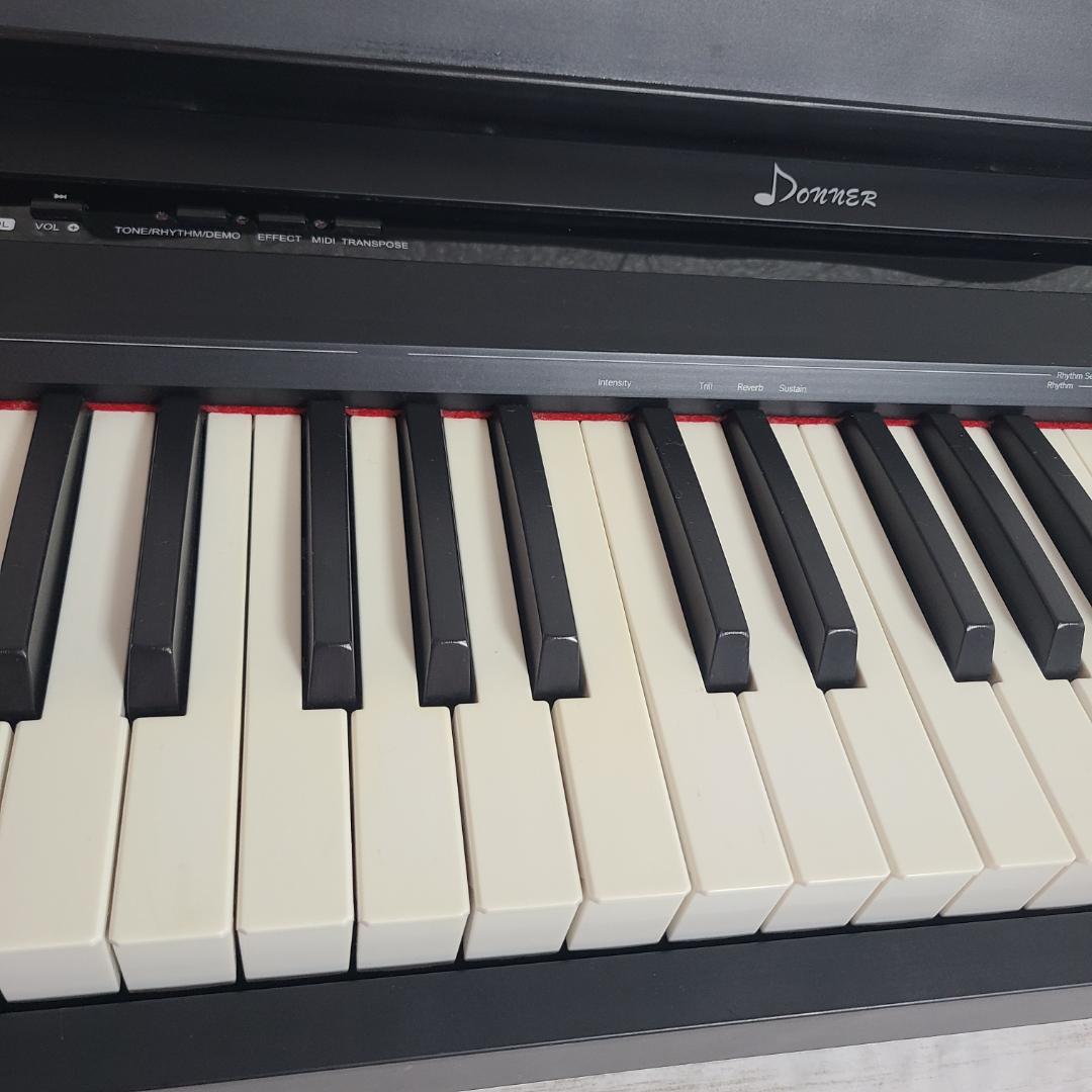 Donner 電子ピアノ 88鍵盤 キーボード DEP-10 譜面台付 ブラック