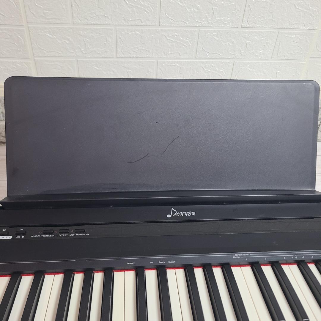 Donner 電子ピアノ 88鍵盤 キーボード DEP-10 譜面台付 ブラック