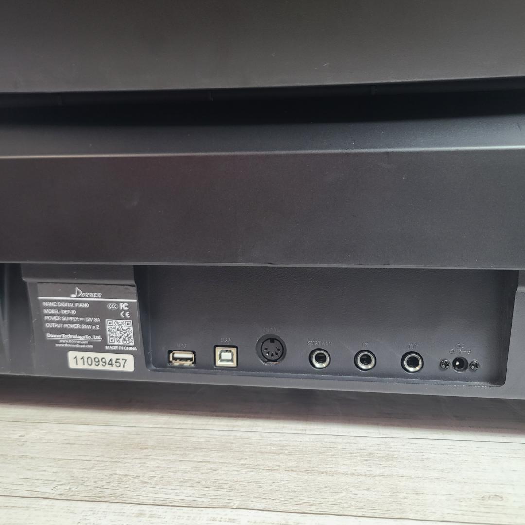 Donner 電子ピアノ 88鍵盤 キーボード DEP-10 譜面台付 ブラック