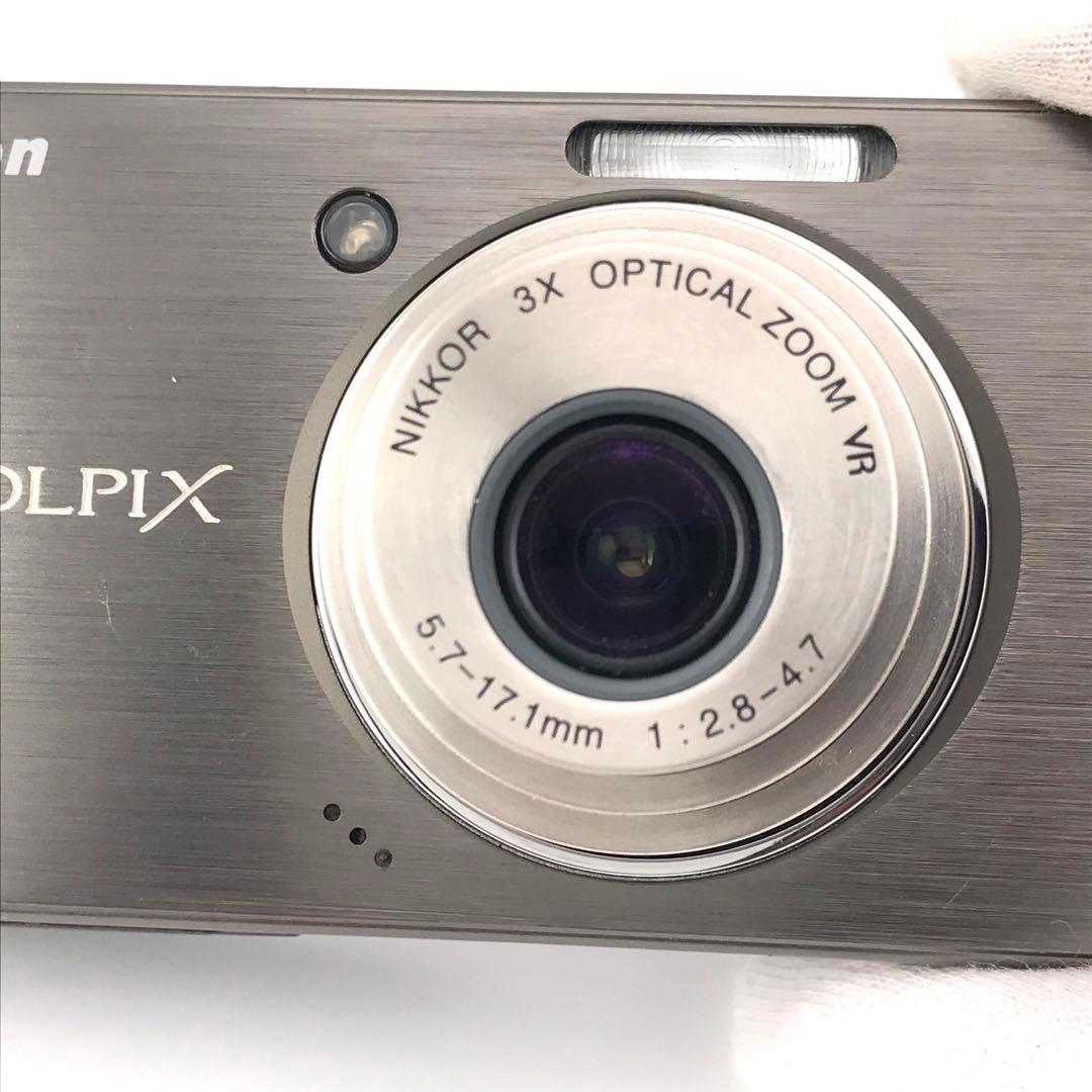 実写美⭕️良品【動作確認済】Nikon COOLPIX S500　グレー