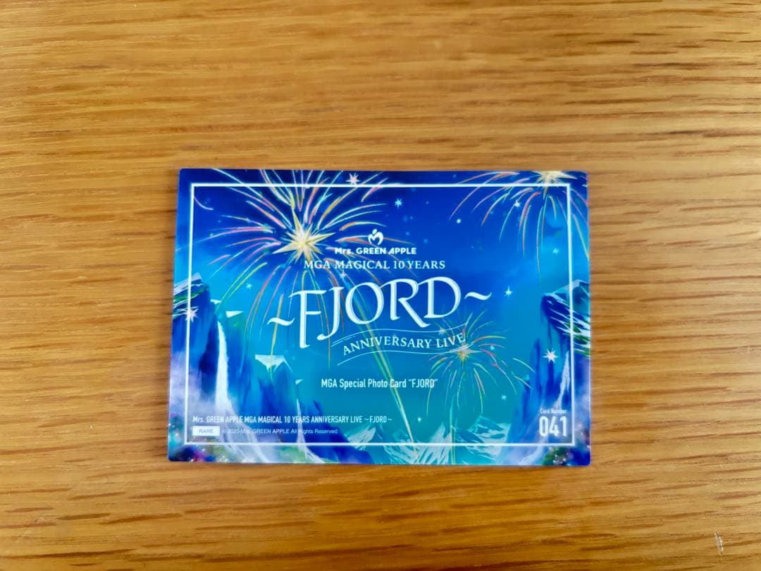 ミセス　fjord フォトカ　大森元貴　レア　41
