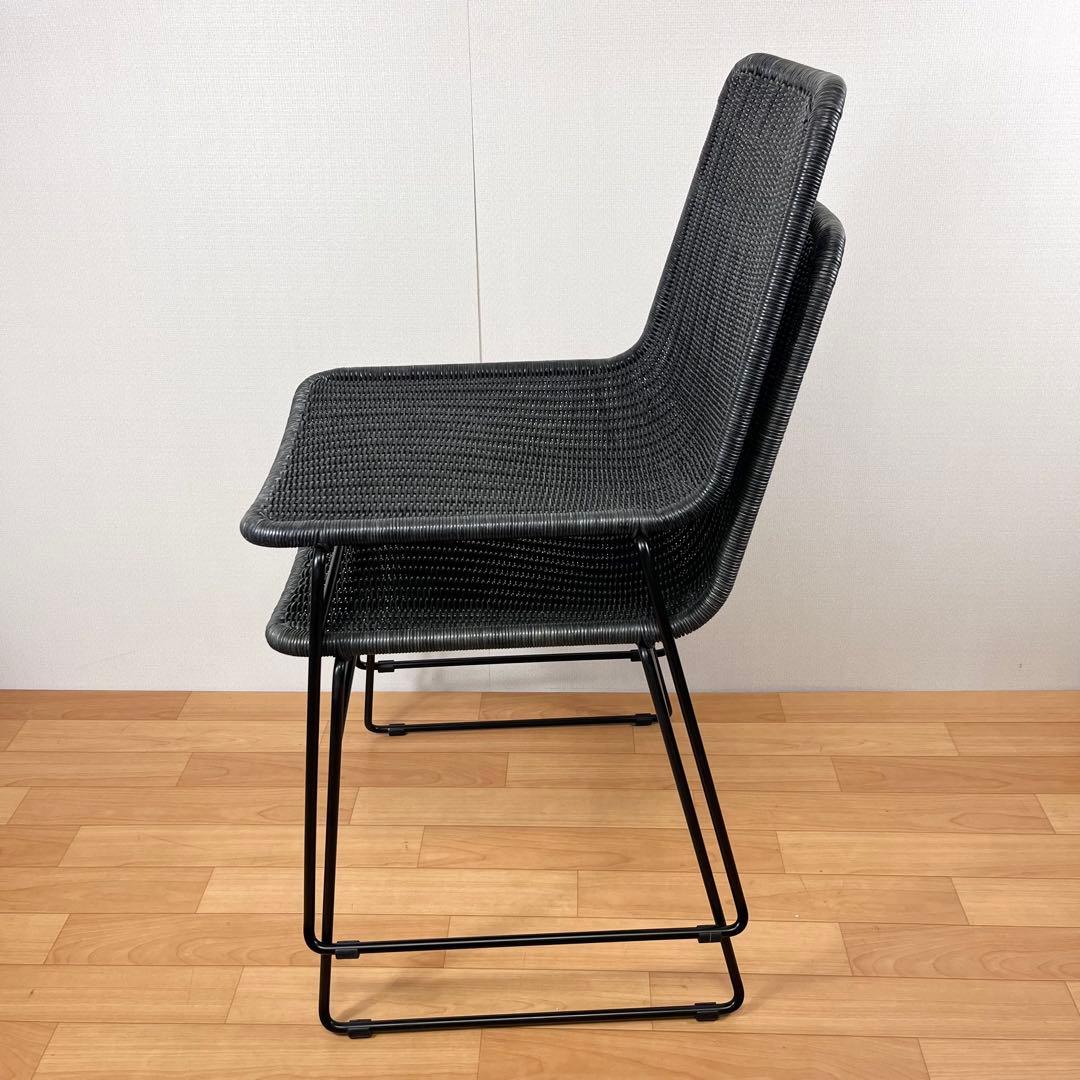 【展示未使用】Oliver オリバー　正規品　藤 ラタンチェア 2脚セット