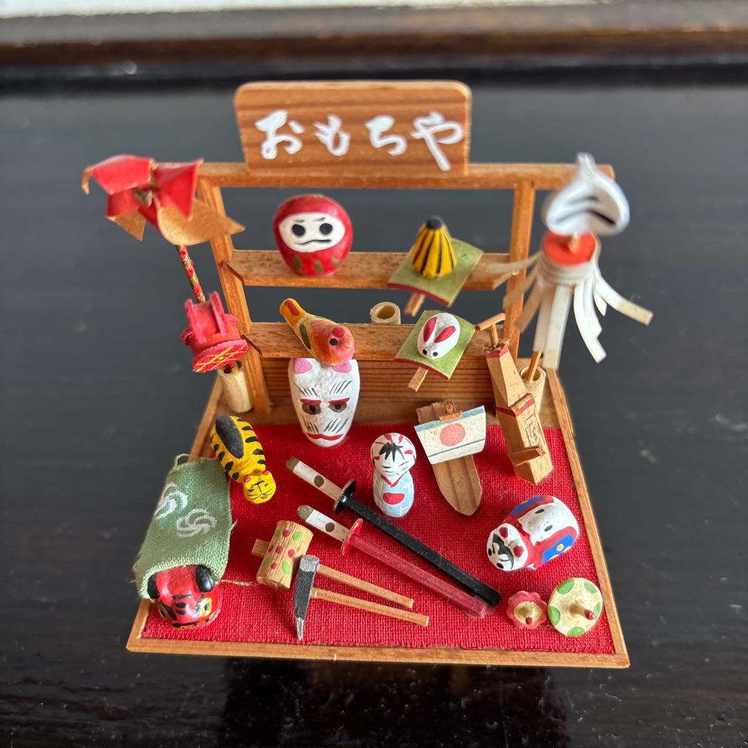 おもちゃ屋　ミニチュア　江戸　ジオラマ　工芸品　美術　模型