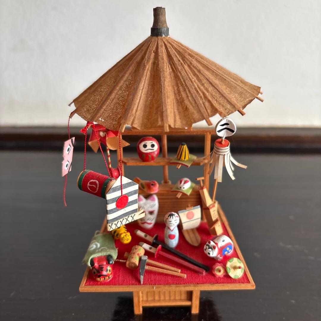 おもちゃ屋　ミニチュア　江戸　ジオラマ　工芸品　美術　模型