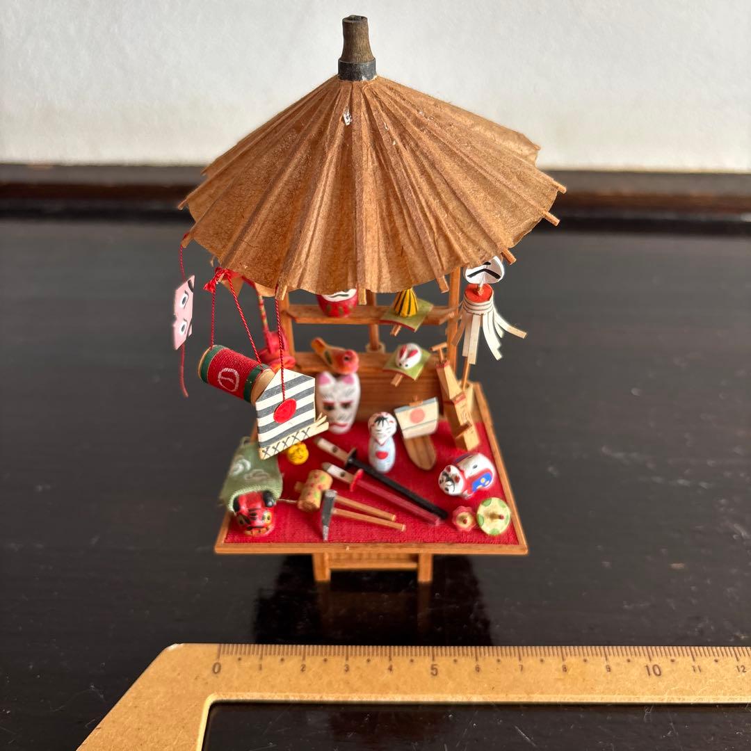 おもちゃ屋　ミニチュア　江戸　ジオラマ　工芸品　美術　模型