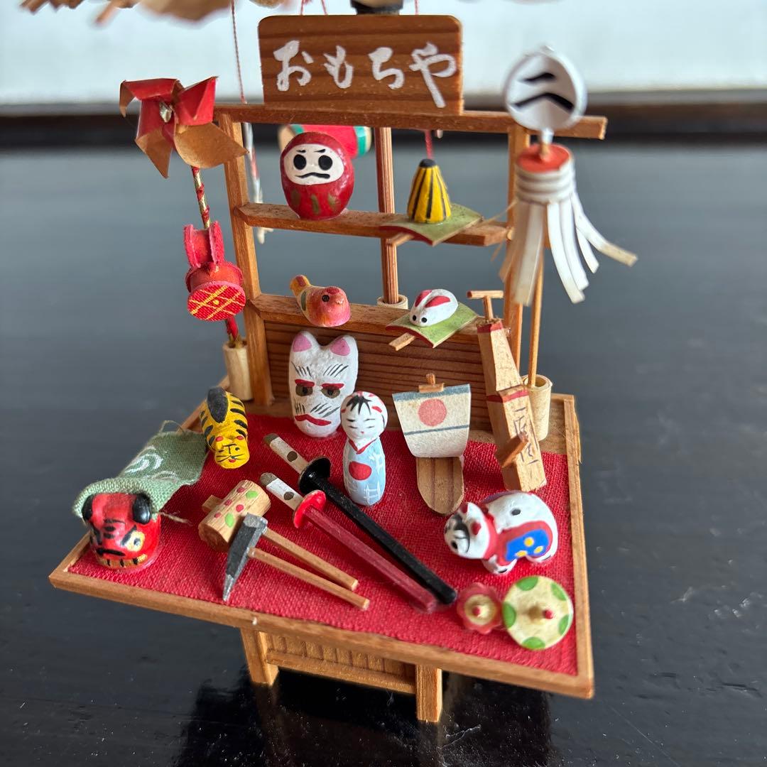 おもちゃ屋　ミニチュア　江戸　ジオラマ　工芸品　美術　模型