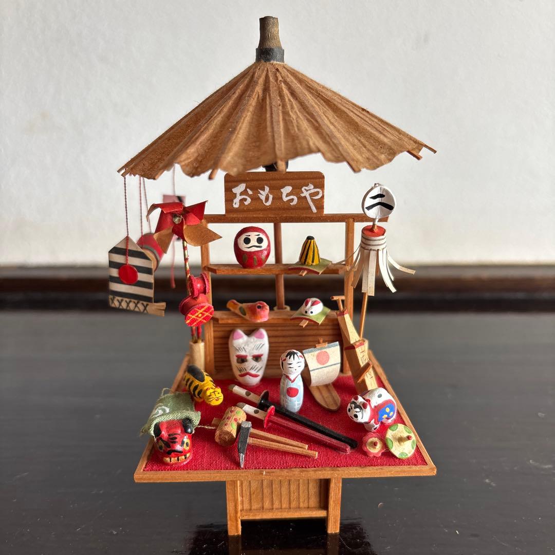 おもちゃ屋　ミニチュア　江戸　ジオラマ　工芸品　美術　模型