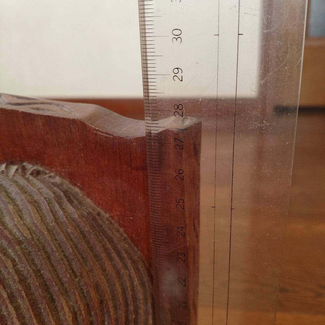 木製馬の彫刻 置物 約28cm高