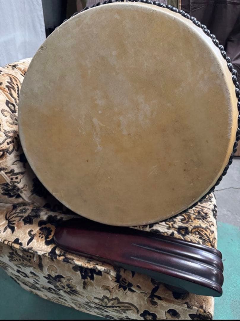和太鼓 長胴太鼓　和楽器 鼓面約45センチ