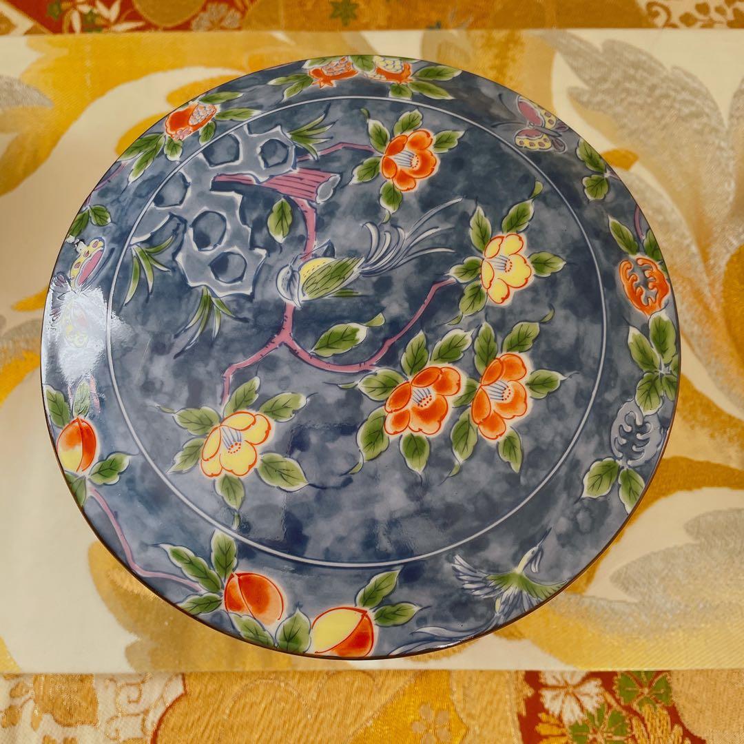 庫山窯 染錦 花鳥 三段重 君島一郎 グラス たち吉 蓋物 庫山窯 蓋付き丼