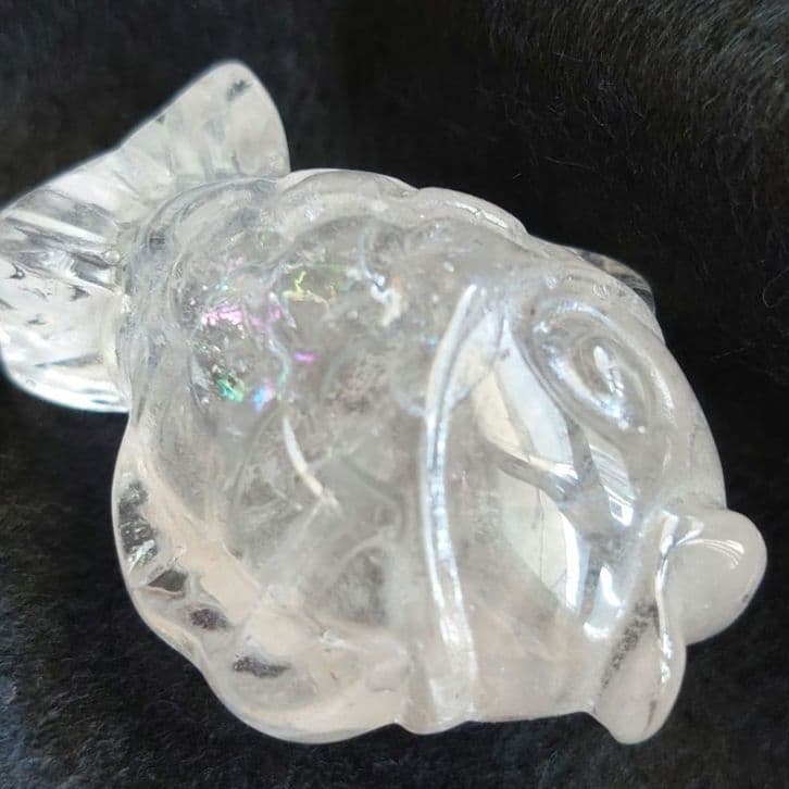 ぷっくりとした鯛焼き（笑）では無く…水晶魚虹入り　素敵な逸品