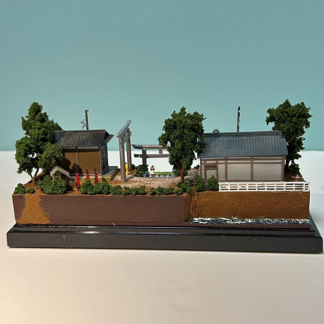 おやまかわ様ご予約品　江ノ電 江の島腰越 こゆるぎ神社 鉄道ジオラマ　Nゲージ