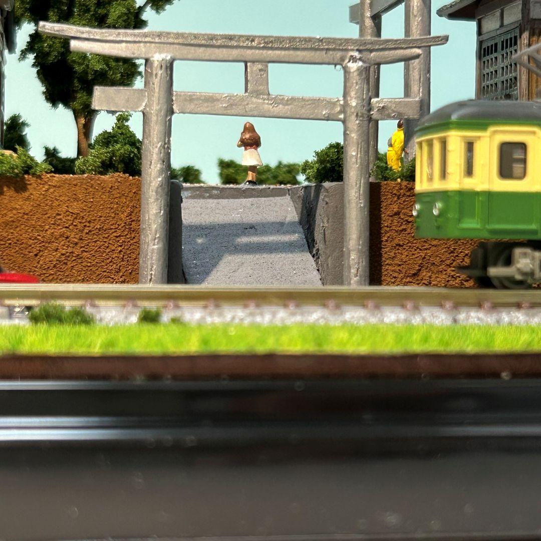 おやまかわ様ご予約品　江ノ電 江の島腰越 こゆるぎ神社 鉄道ジオラマ　Nゲージ