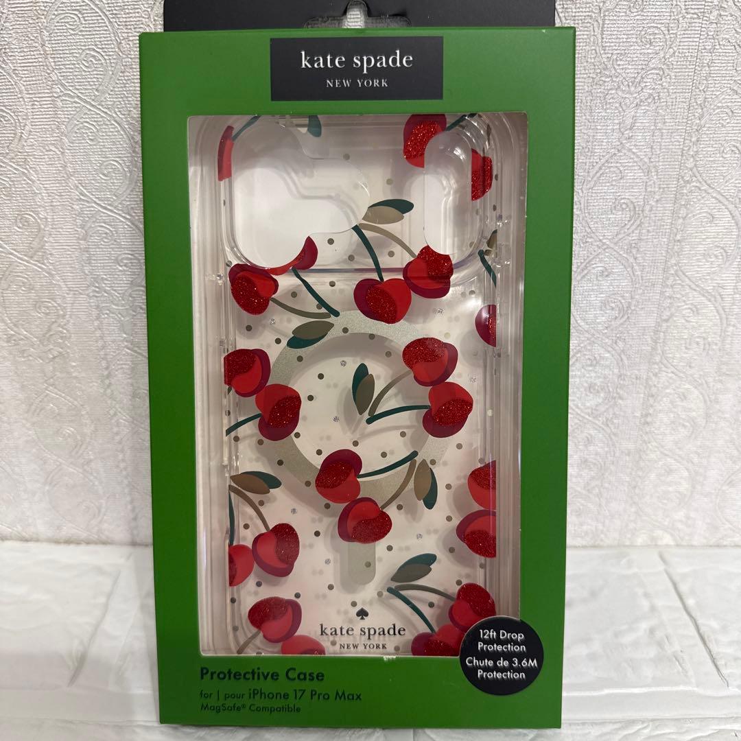 新品kate spade⭐️iPhone 17 Pro Max ケース　チェリー