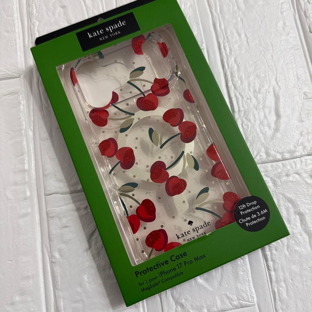 新品kate spade⭐️iPhone 17 Pro Max ケース　チェリー