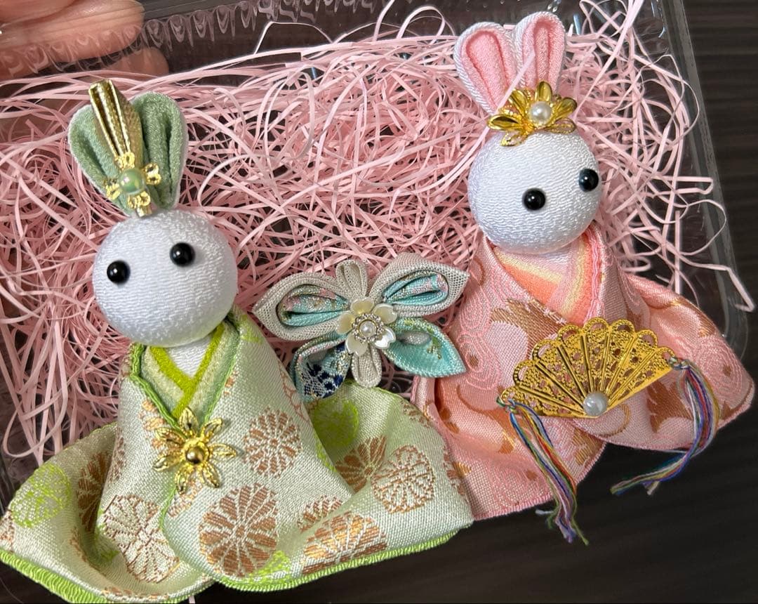 yyy様⭐︎羽子板(ピンク×扇子) ハンドメイド