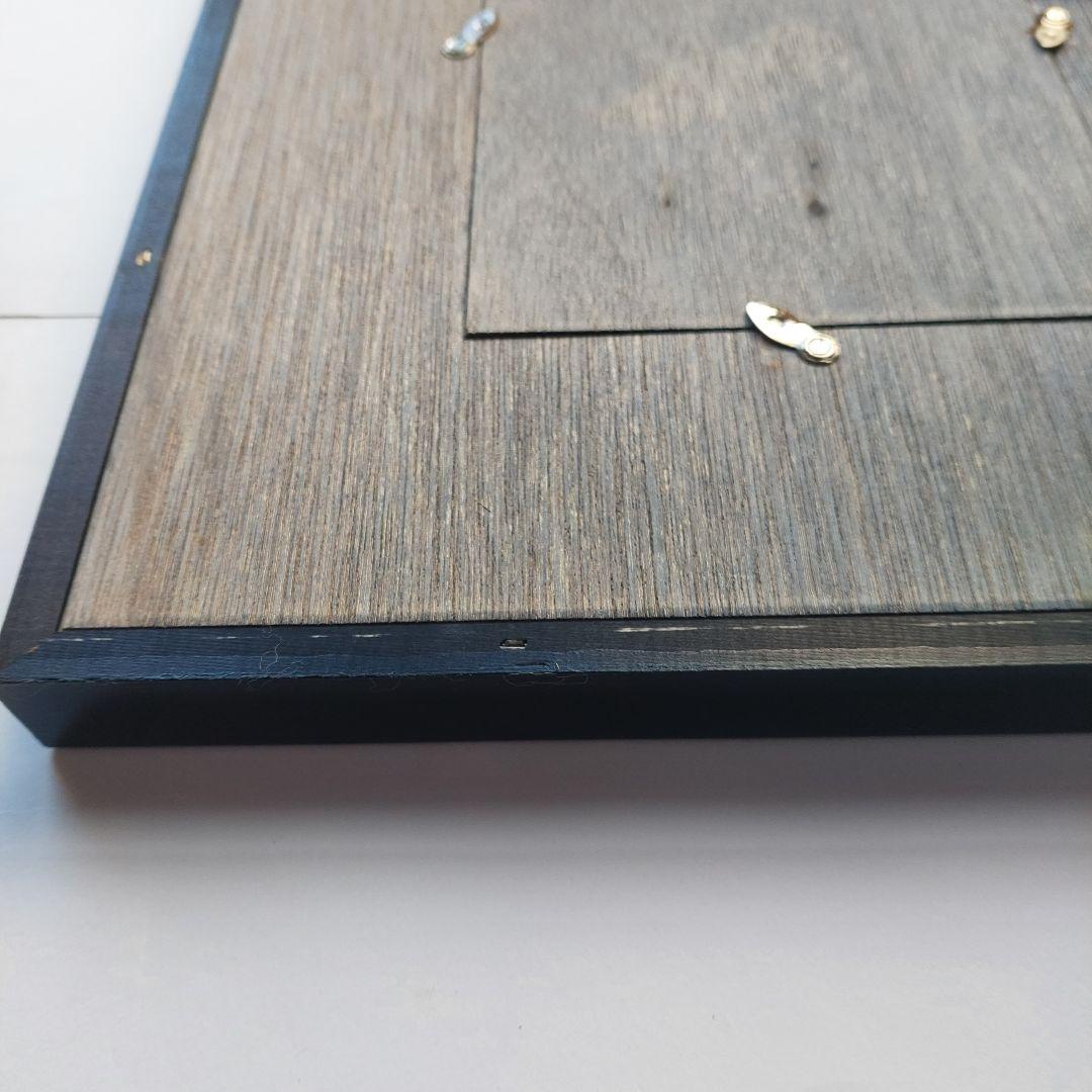 陶額　勝山 　陶板画　レトロ