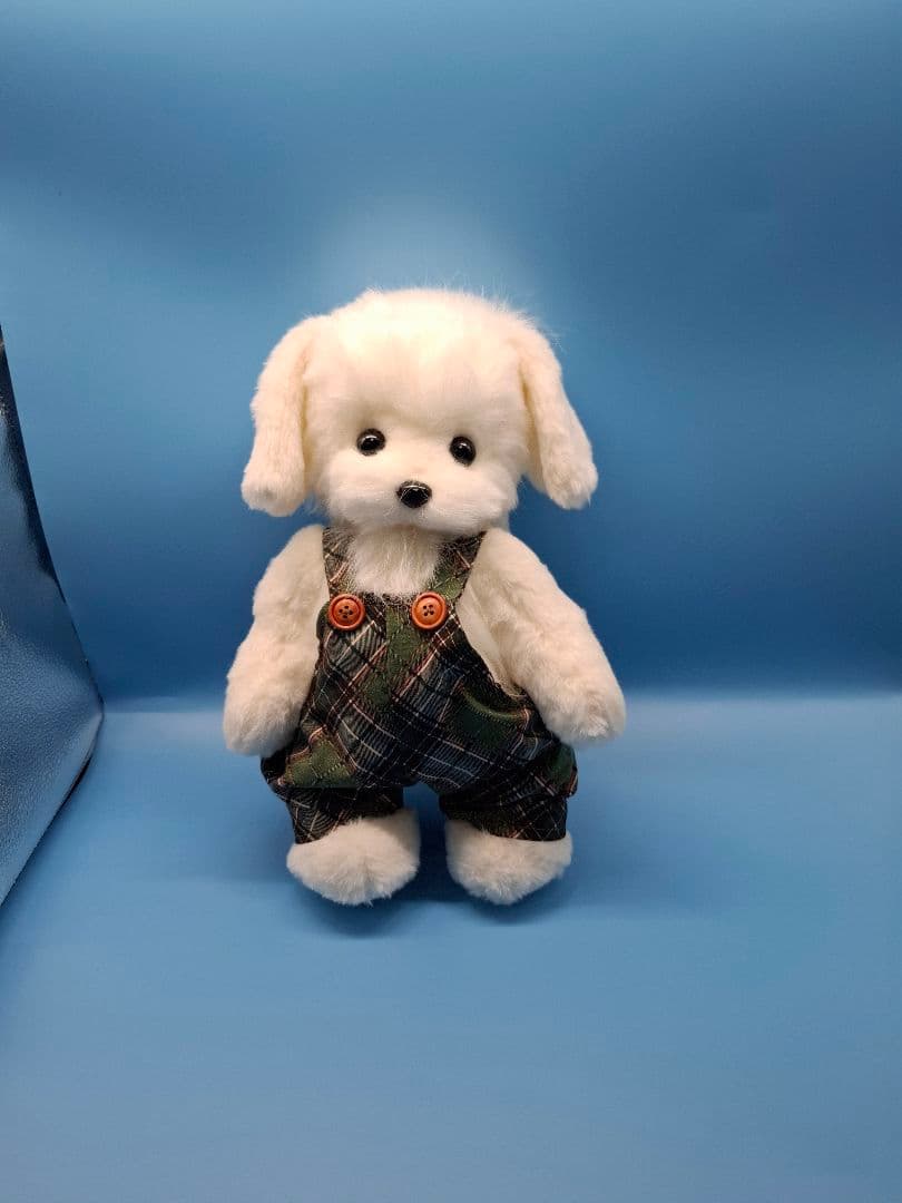 ぬいぐるみ、テディマルチーズ、犬、ハンドメイド、オリジナル、特大、サロペット