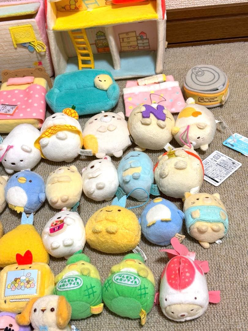 すみっコぐらし　てのり　ハウス　お家　ぬいぐるみ　39体　まとめ売り　レアあり