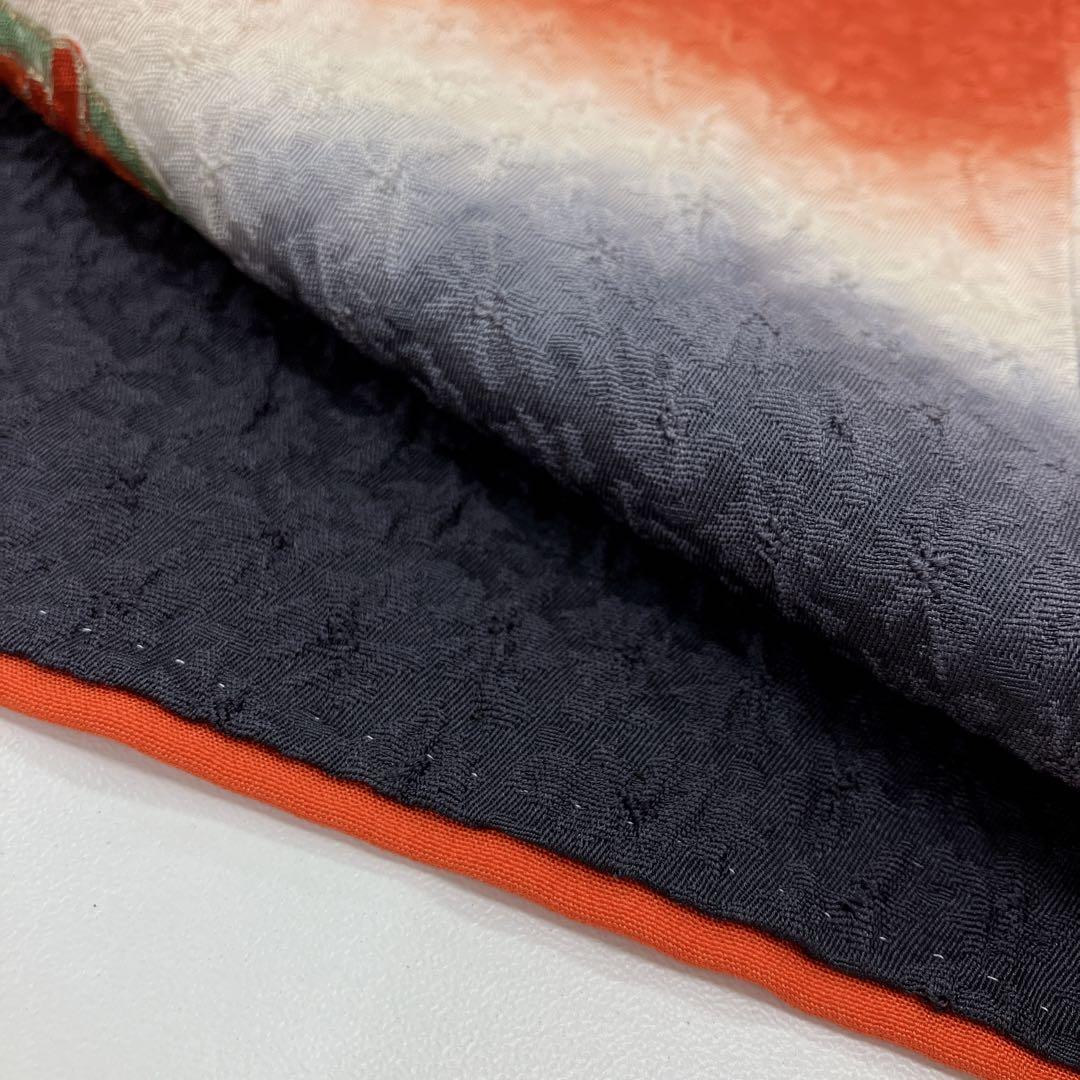 ◎mk-618　七五三　振袖　着物・襦袢・重ね衿　3点セット　絹　12-16