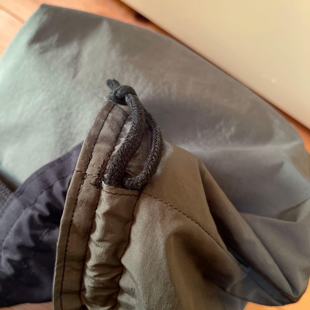 入園入学グッズ　サイズオーダー　カーキ無地　撥水加工生地　名前刺繍