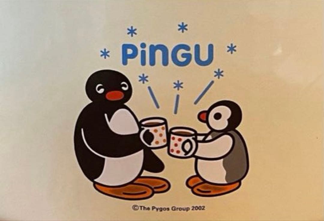 Pingu ピングーとピンガクリーム色ホーロー両手鍋