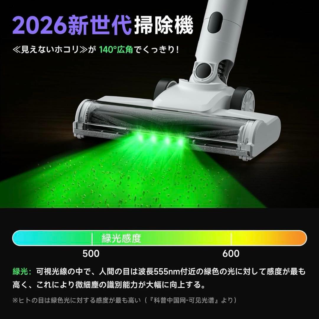 新生活にも❤️掃除機 コードレス 低騒音 着脱式バッテリー 大容量ダストカップ