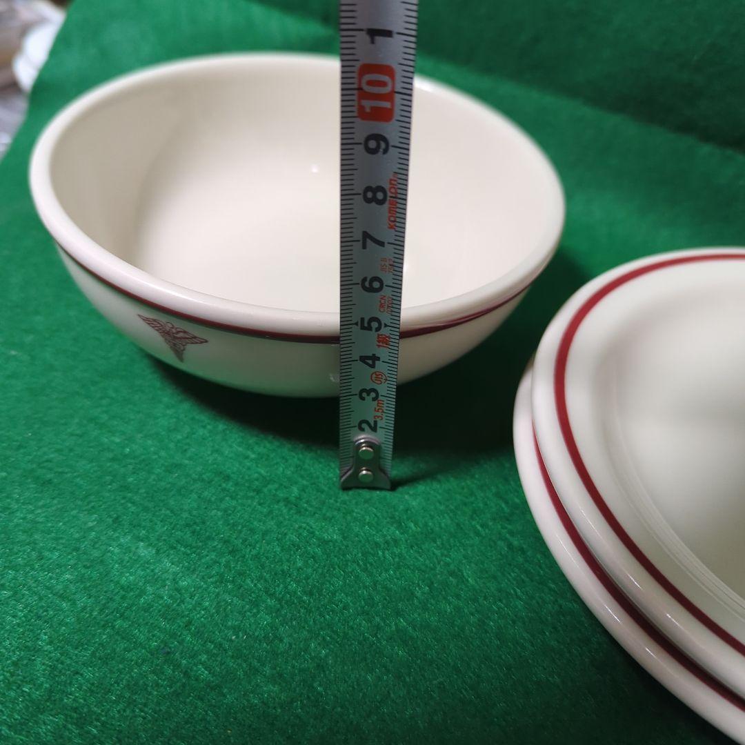 米軍食器 陶器 パン皿とシリアルボウルセット ホーマーラフリン製