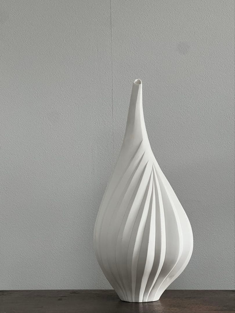 限定sale高橋奈己 『 白磁の実・花入 』H.460mm／一輪挿し花器オブジェ